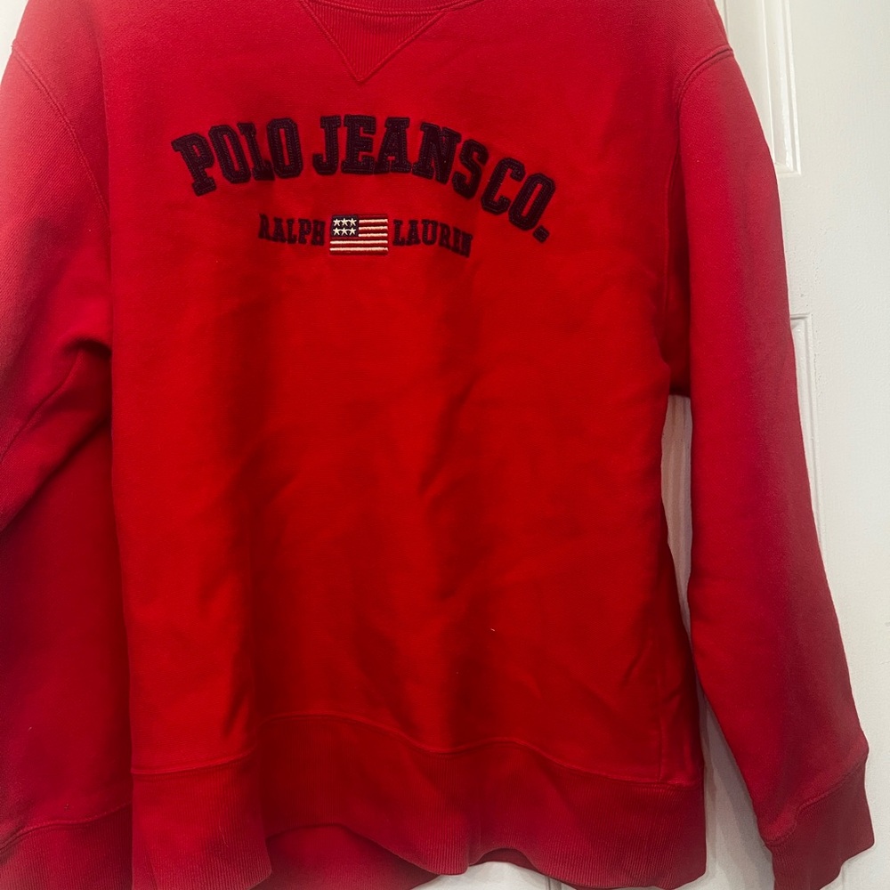 Ralph Lauren Red Crewneck Sweater
